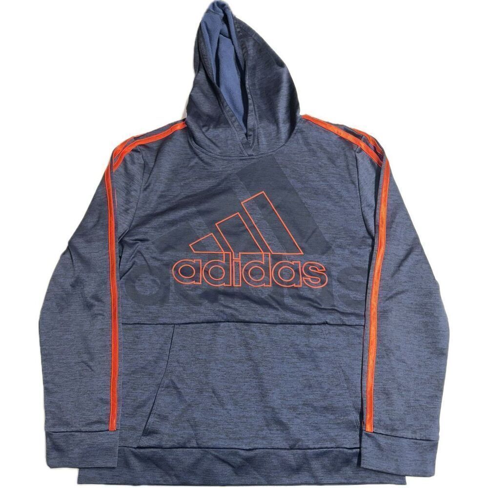ADIDAS Youth Boys XL Hoodie Blue Orange LK NU BTS